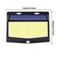 Lot de 2 Appliques Murales Solaires 468 LED avec Détecteur de Mouvement – 3 Modes & Étanchéité IP65