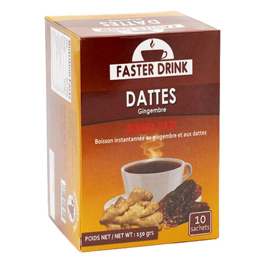 Faster Drink Boisson Instantanée - Dattes Gingembre 150g