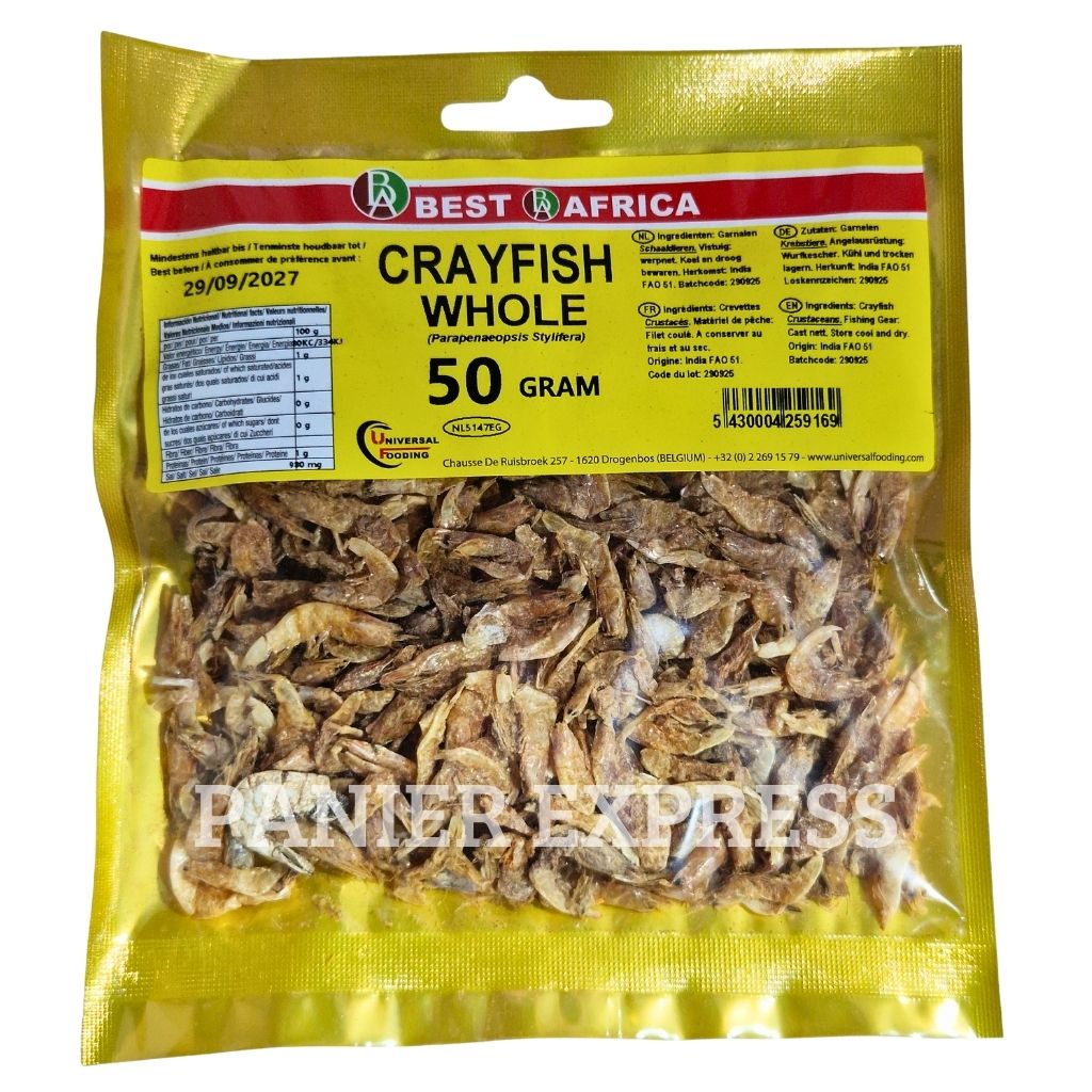 Crevettes Séchées Entières - 50g Crayfish Whole