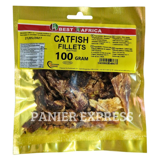 Filets de Poisson-Chat Séchés - 100g Catfish Fillets