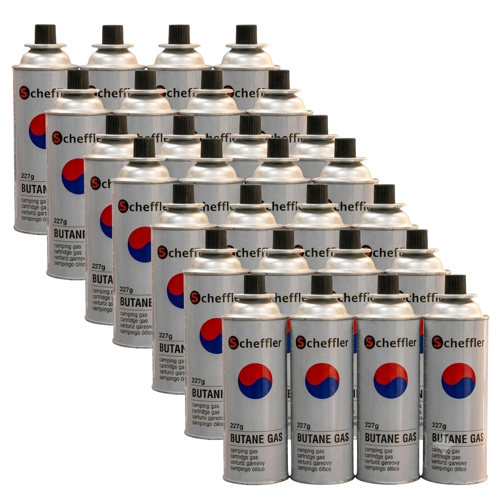Scheffler Cartouches de Gaz Butane 227g (Lot de 28) - Compatibilité Universelle