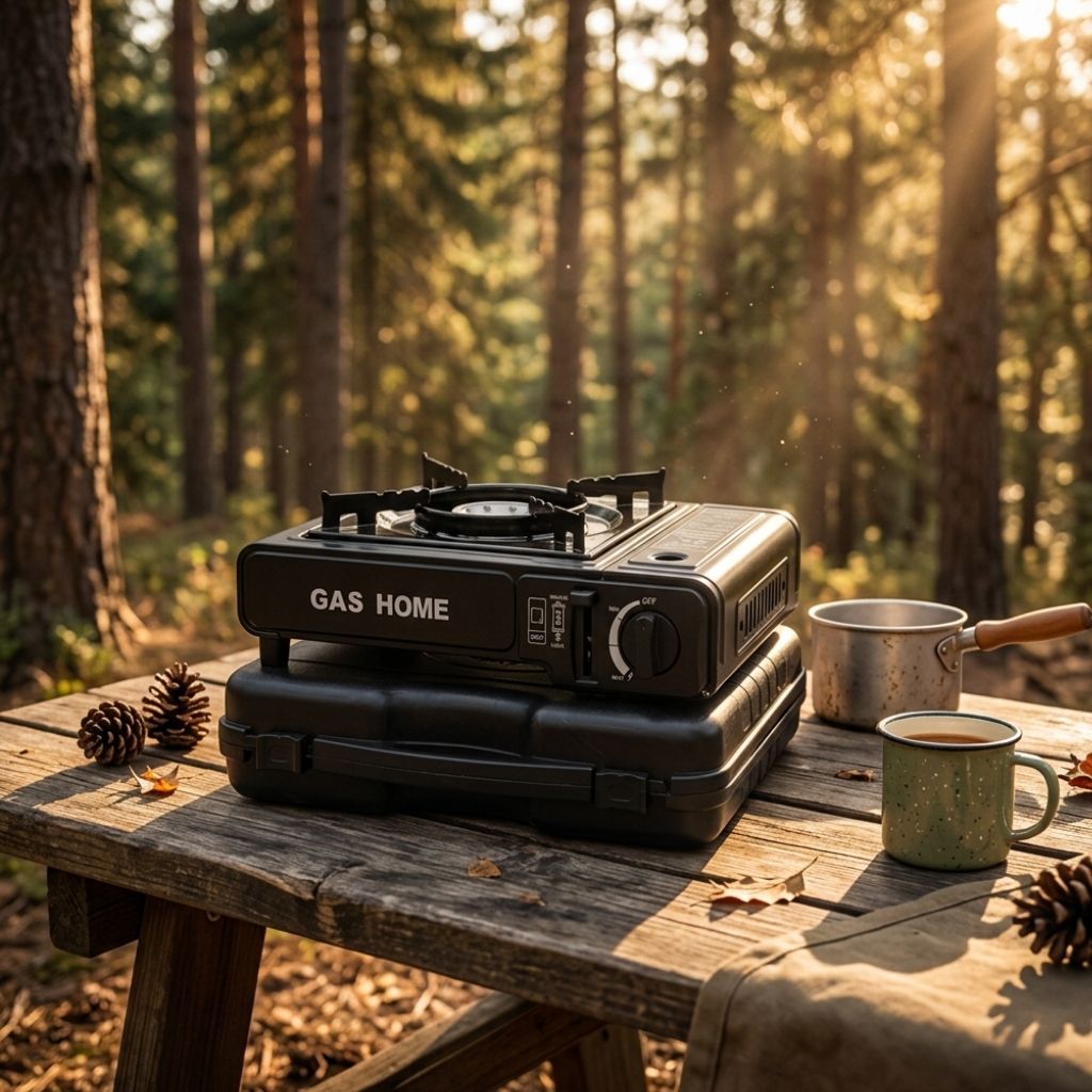 Réchaud à Gaz Portable Camping avec Allumage Piézo - GAS HOME