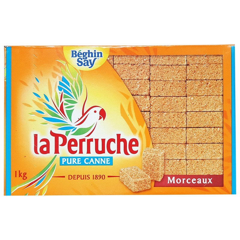 Sucre roux morceaux - LA PERRUCHE - 1kg -