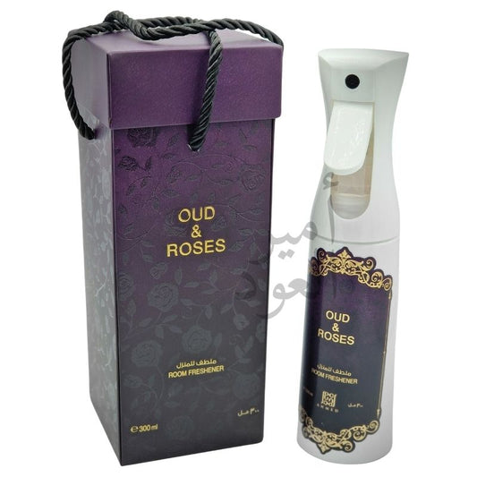 Désodorisant Oud & Roses Ahmed Al Maghribi 300ml Spray d’intérieur