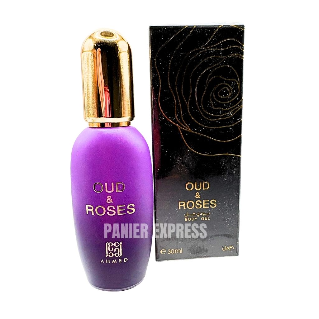 Ahmed Al Maghribi Oud et Rose - 30ml Gel Corps Parfumé