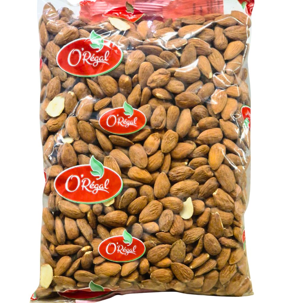 Amandes décortiquées crue O’Régal – 1Kg – Fruits secs naturels