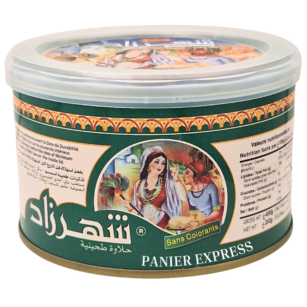 Chamía Halva aux Pistaches Shehrazad 350g – Boîte Métallique – Halva Sans Colorants

