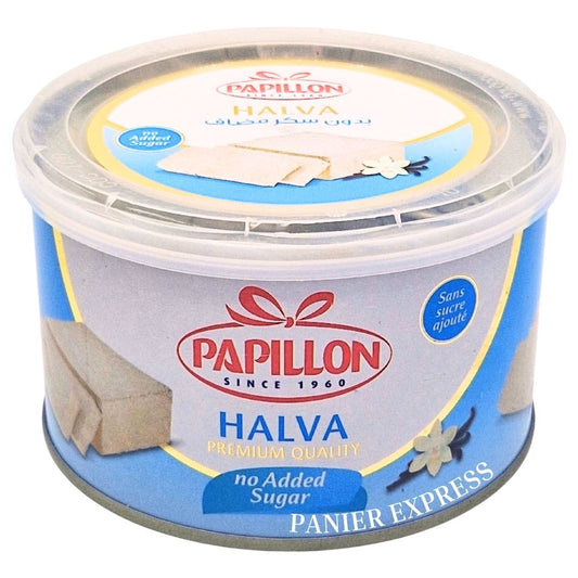 Chamia Halva Nature Light Sans Sucres – Papillon 350 g Boîte Métallique