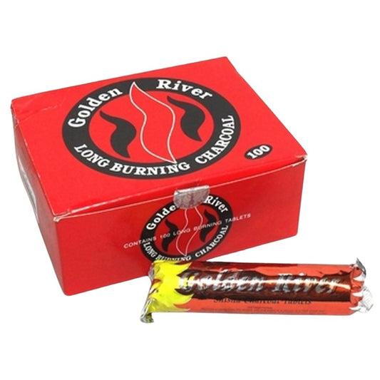 Golden River Charbon À Combustion Lente 100 Pièces