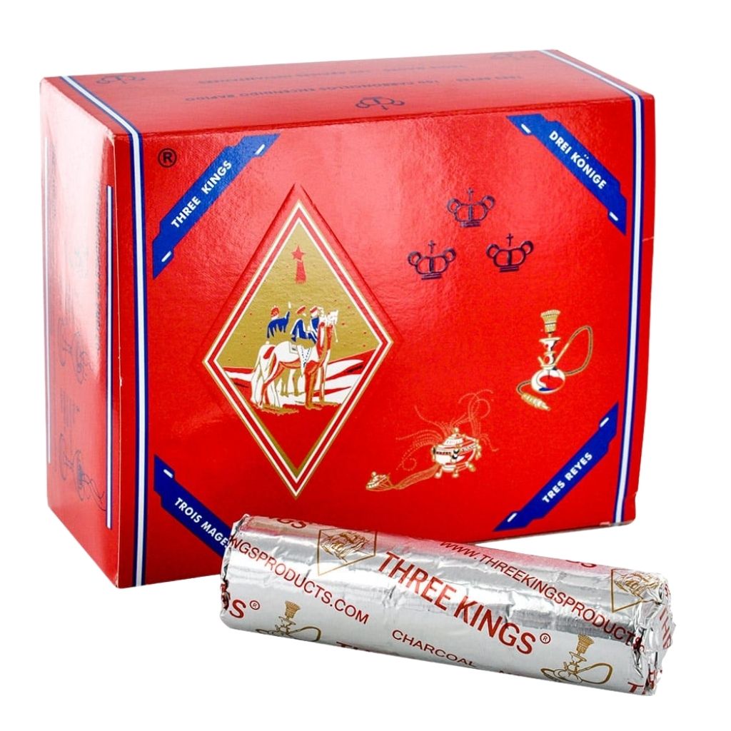 Comprimés de charbon à chicha auto-allumants Three Kings