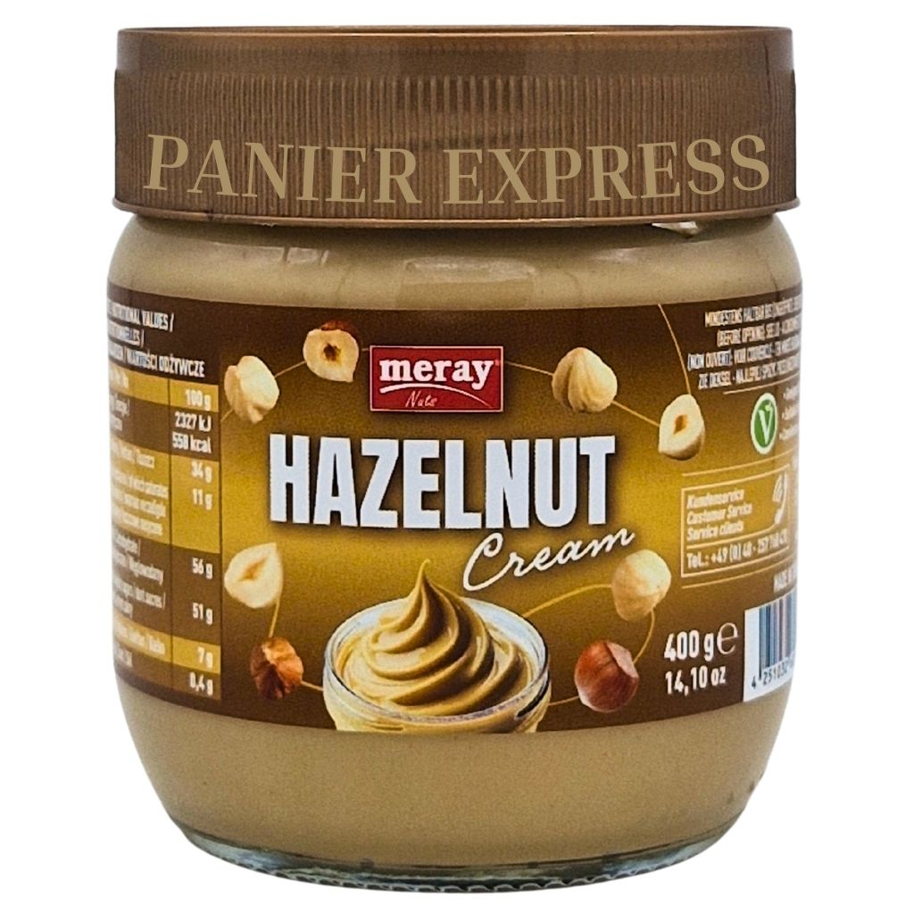 Meray Hazelnut Cream Crème de Noisette 400g