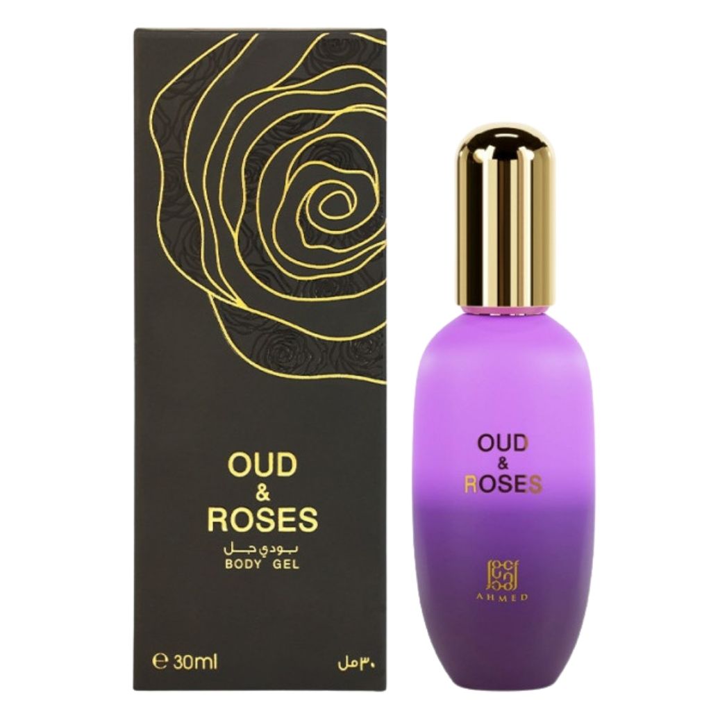 Ahmed Al Maghribi Oud et Rose - 30ml Gel Corps Parfumé