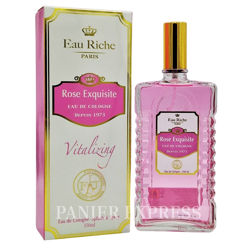 Eau de Cologne Rose Exquisite 350 ml – Vitalité et Élégance Florale 