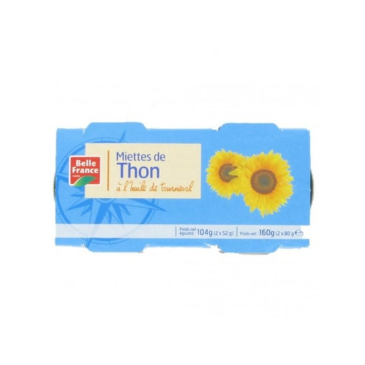 Miette de thon huile 2x80g 160g BF