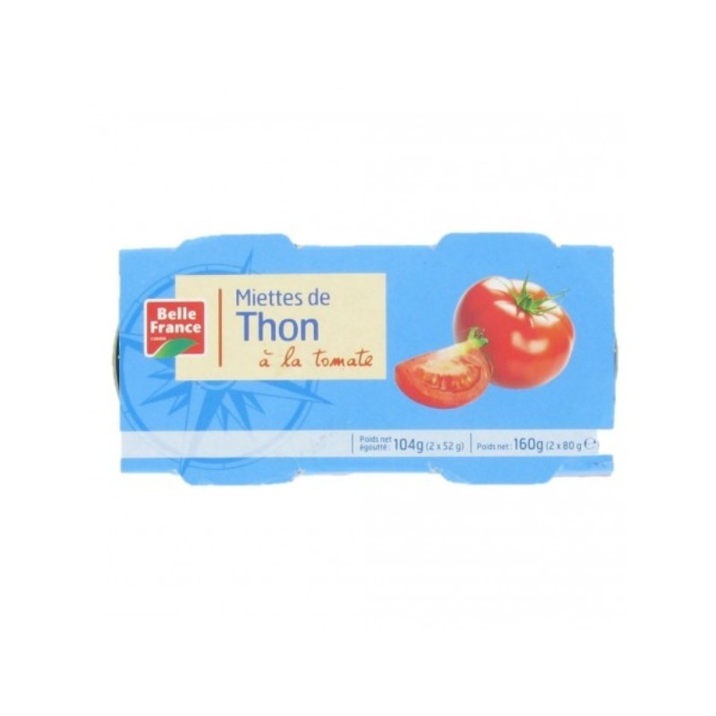 Miette de thon tomate 2x80g 160g BF