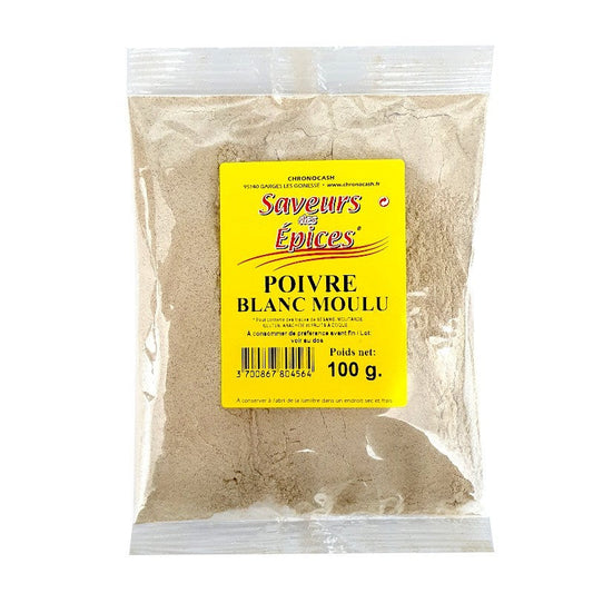 Poivre blanc moulu 100g