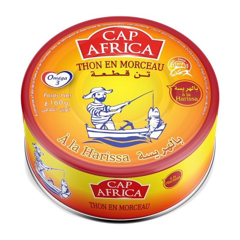 Thon en morceau à l'harissa CAP AFRICA 160g