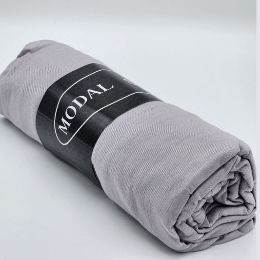 Écharpe Hijab Premium en Modal Gris