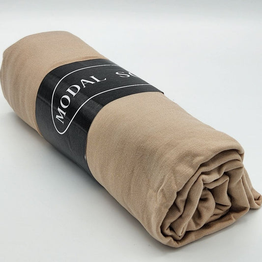 Écharpe Hijab Premium en Modal Beige