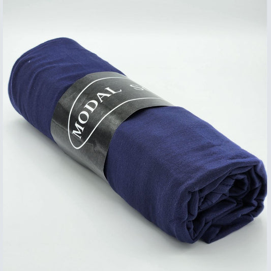 Écharpe Hijab Premium en Modal Bleu Pétrole 