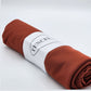 Écharpe Hijab Premium en Tencel Orange Terracotta