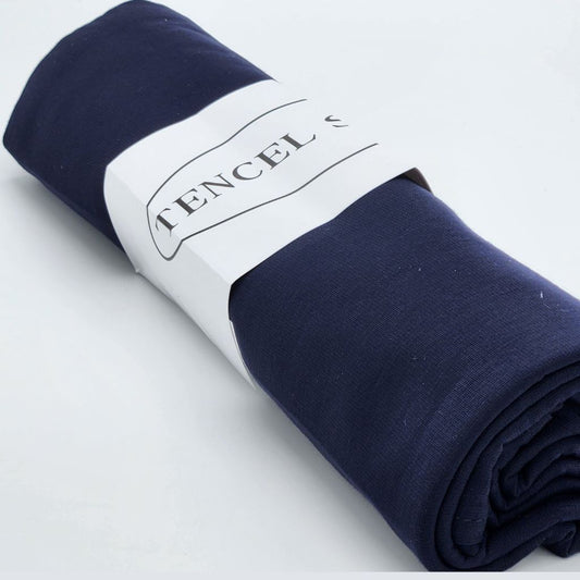 Écharpe Hijab Premium en Tencel Bleu Pétrole