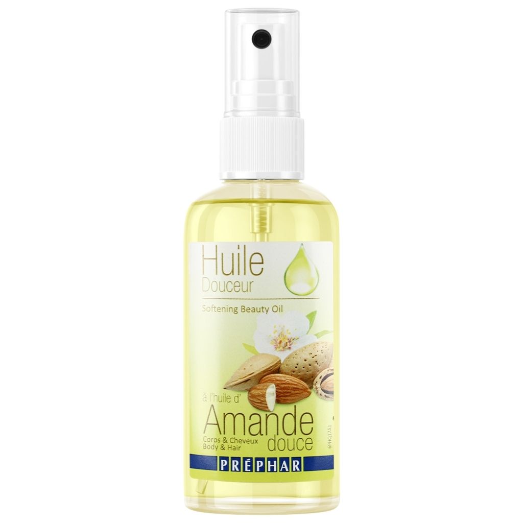 Huile Douceur Amande Douce Corps et Cheveux Préphar - 100 ml