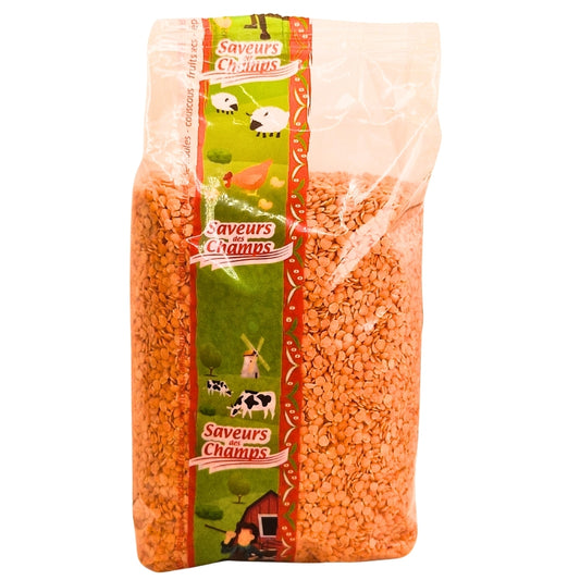 Lentilles Corail 1kg - Légumes Secs Naturels et Nourrissants
