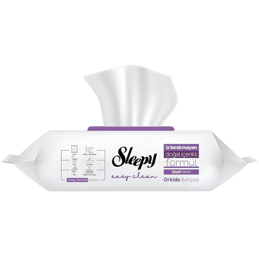 Lingette Sleepy Easy Clean Jardin Orchidée – 100 pcs