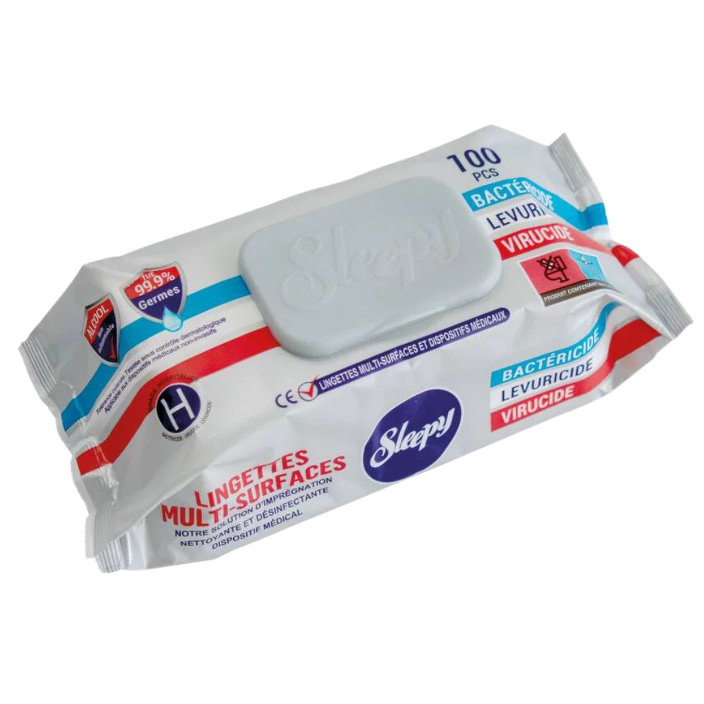 Lingette Sleepy Multisurface Antibactérien – 100 pcs
