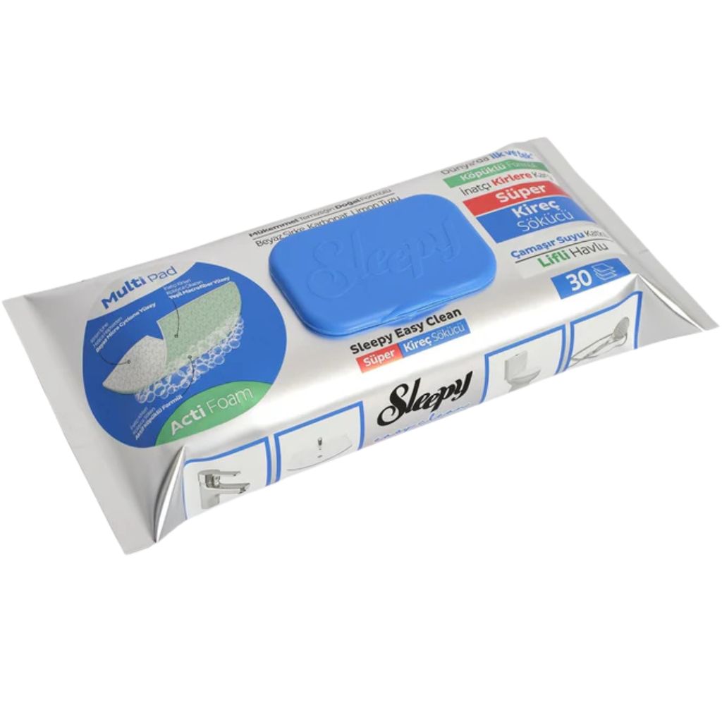 Lingette Sleepy Super Anti-Calcaire Fibreuse – 30 pcs