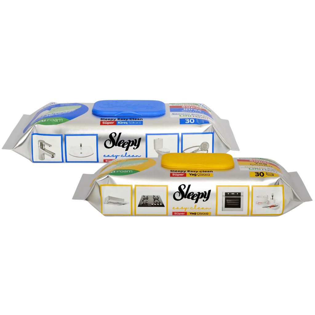 Lingette Sleepy Super Anti-Calcaire Fibreuse – 30 pcs