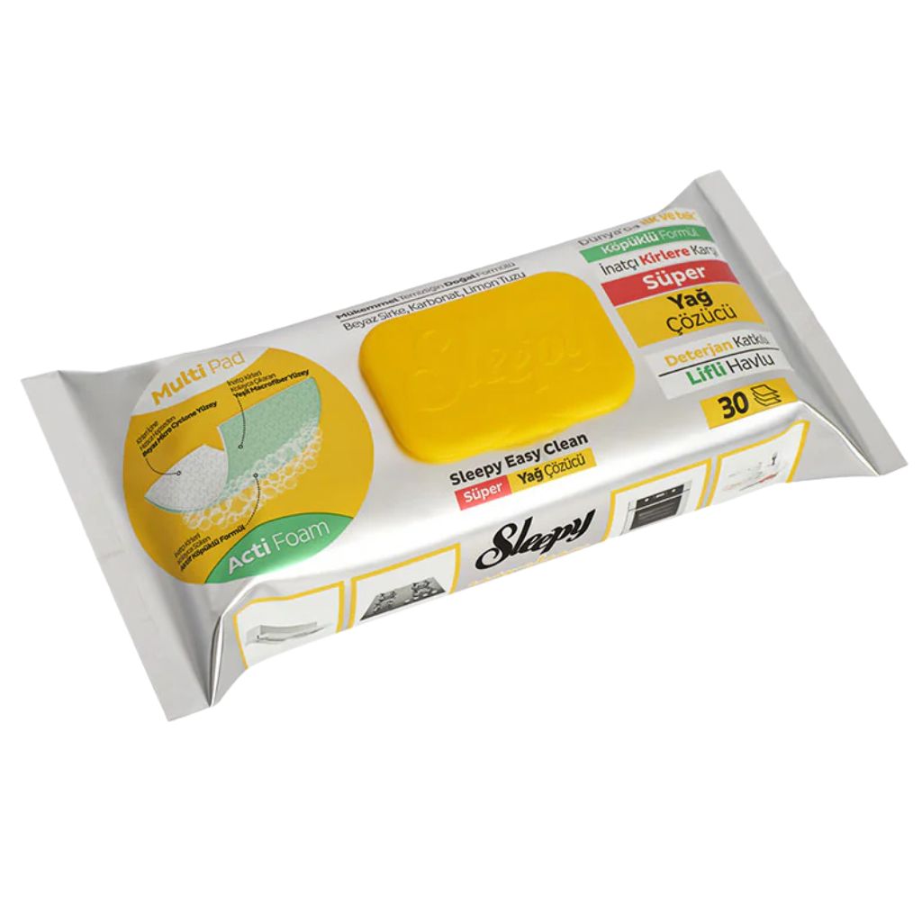 Lingette Sleepy Super Dégraissant Fibreuse – 30 pcs
