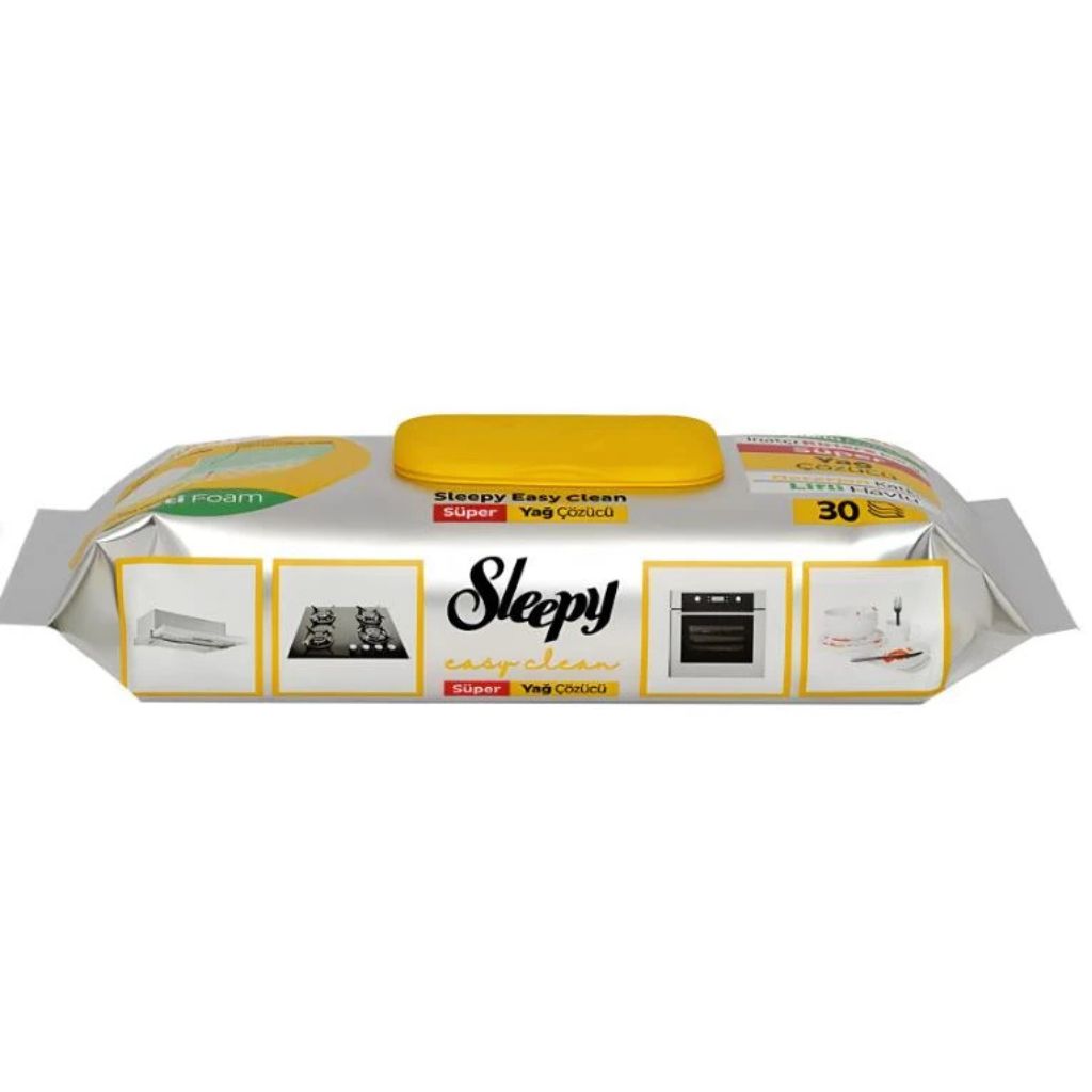 Lingette Sleepy Super Dégraissant Fibreuse – 30 pcs