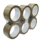 Lot de 6 rubans adhésifs marron – Rouleaux d’emballage 66 mètres