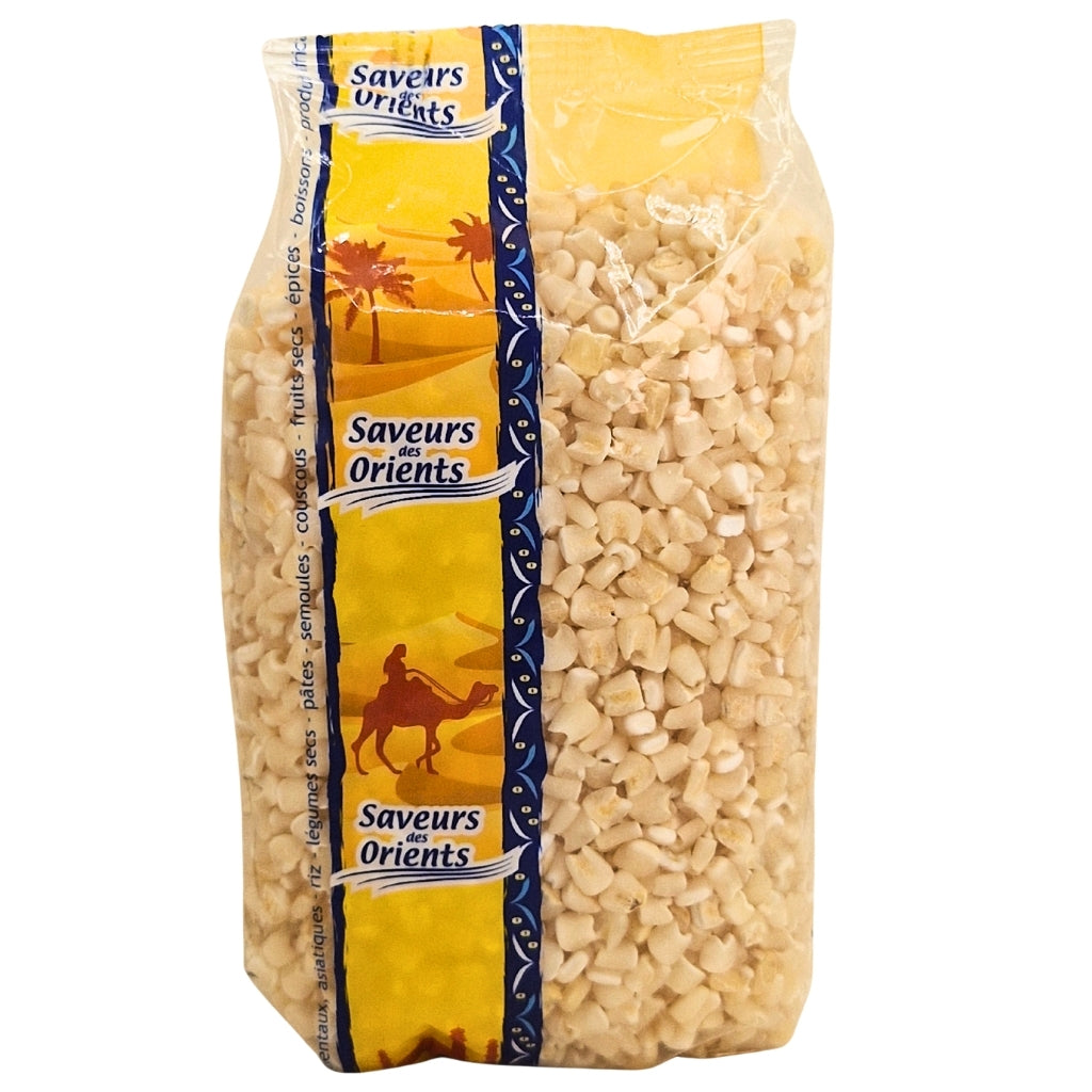 Maïs Dégermé Blanc 1kg - Légume Sec Naturel de Qualité