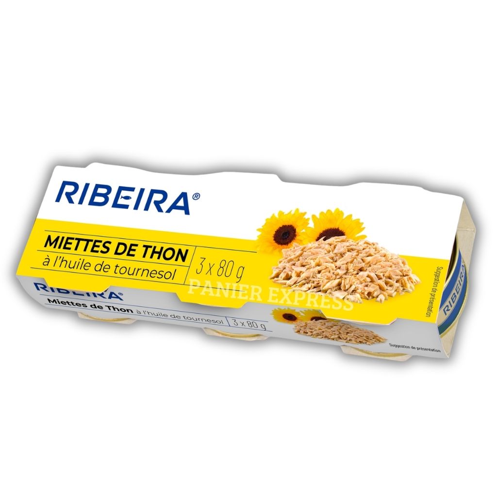 Miettes de Thon à l’Huile - 3 x 80g Ribeira
