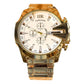 Montre Homme IIK Collection IIK-8219G Dore Chronographe Quartz - Boîtier Rond & Bracelet Acier