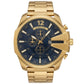 Montre Homme AMBER TIME AT-8219G Chronographe Quartz - Boîtier Rond & Bracelet Acier Doré
