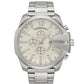 Montre Homme AMBER TIME blanc Mega Chief Chronographe Quartz - Boîtier Imposant & Bracelet Acier