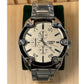 Montre Homme AMBER TIME AT-8135S Chronographe argent Quartz - Boîtier Rond & Bracelet Acier