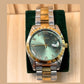 Montre Homme CESHDUN CH-312G Quartz - Cadran Vert & Bracelet Acier Bicolore