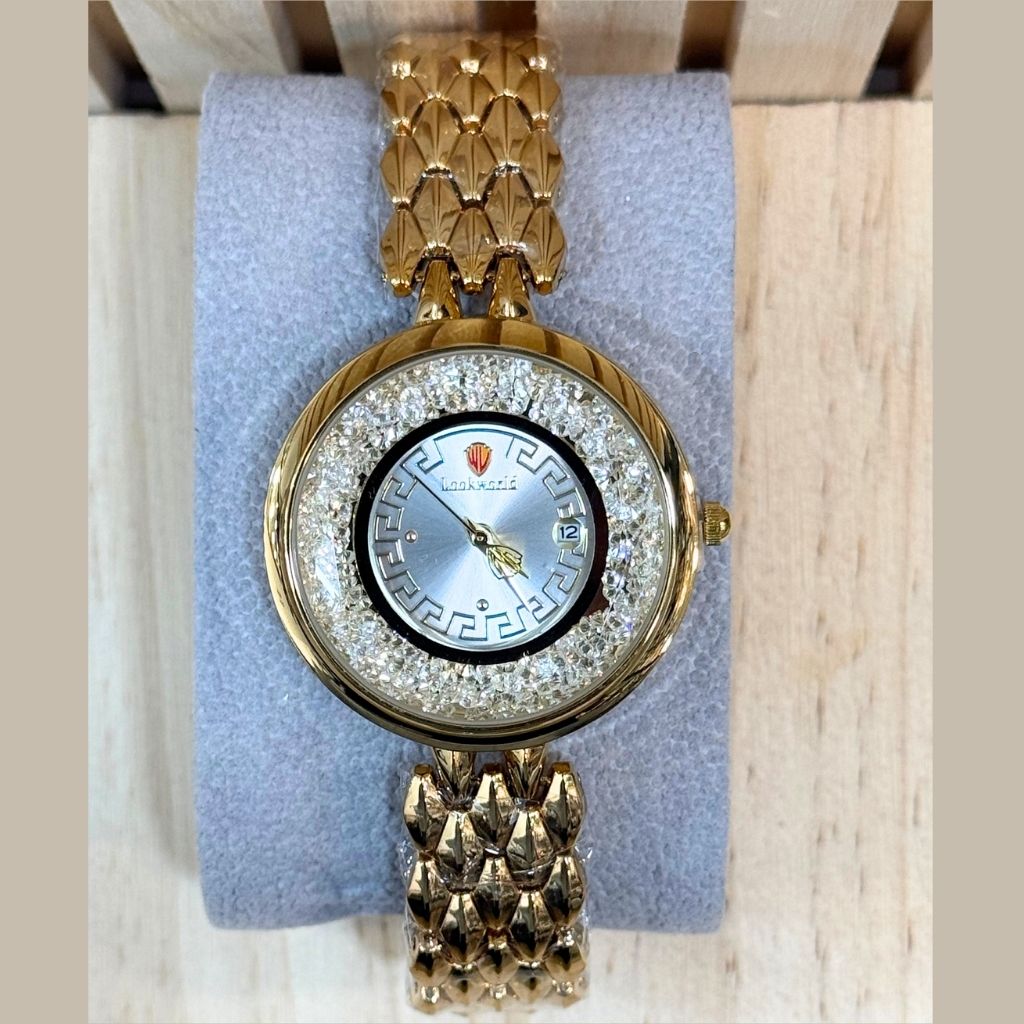 Montre Femme Lookworld Diamond Doré - Bracelet Élégant à Quartz