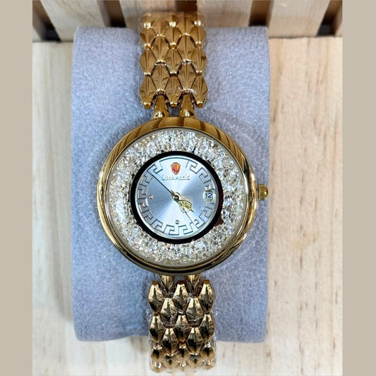 Montre Femme Lookworld Diamond Doré - Bracelet Élégant à Quartz