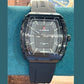 Montre Homme NAVIFORCE NF7124 Quartz Noir - Boîtier Carré & Bracelet Silicone