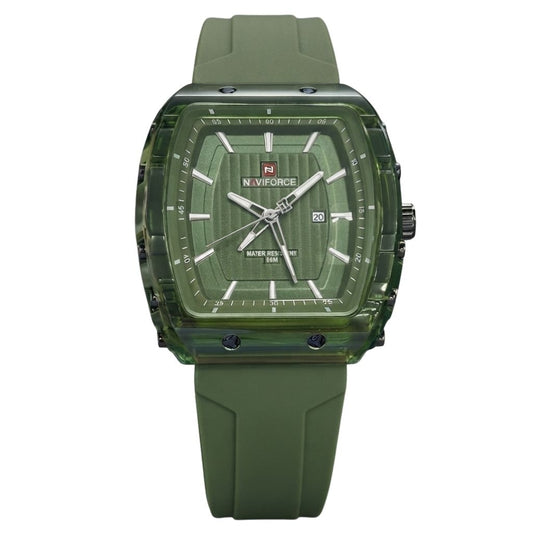 Montre Homme NAVIFORCE 8025 Chronographe Quartz - Boîtier Carré en Acier Inoxydable - panierexpress.fr