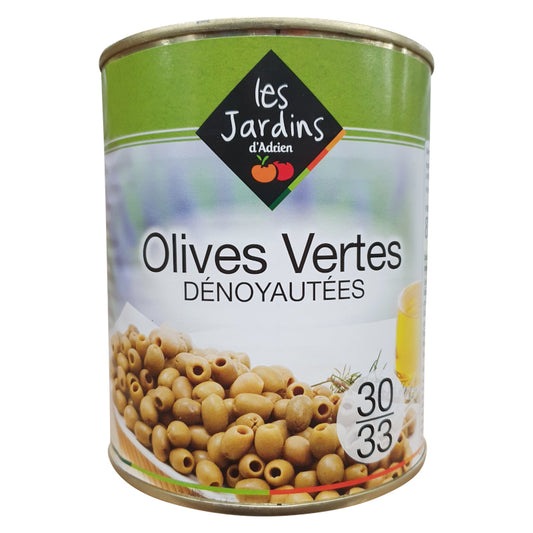 Olives vertes dénoyautées JARDIN D’ADRIEN 800g