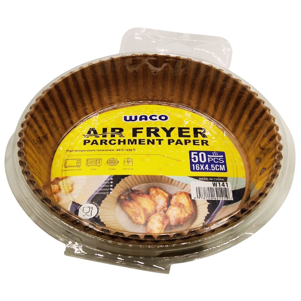 Papier Cuisson Airfryer Waco Rond – 50 pcs (16 x 4,5 cm)