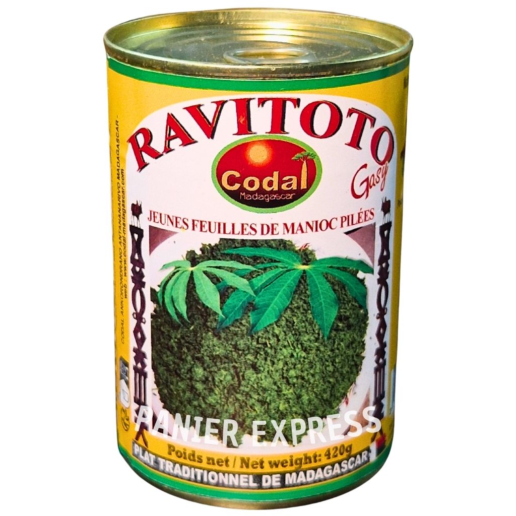 Ravitoto Gasy Codal Jeunes Feuilles de Manioc Pilées 420g