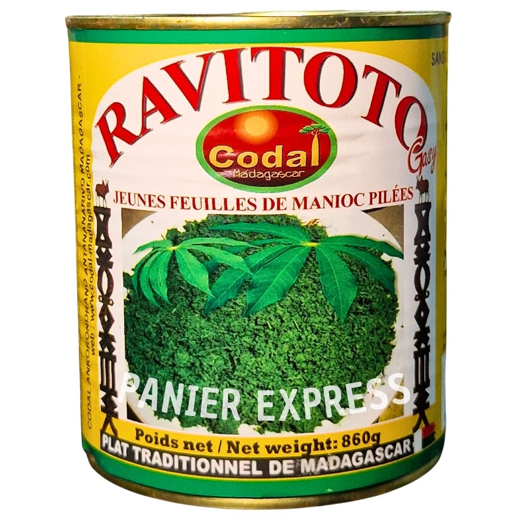 Ravitoto Codal 860g – Feuilles de Manioc Pilées